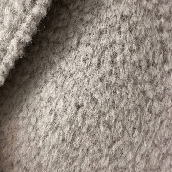 Andrew Marc Gray Wool and Alpaca Coat with Leather Trim - Picture 2 of 9